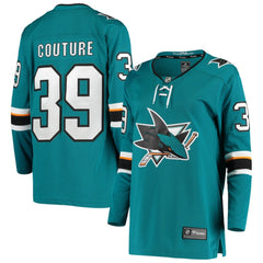 Logan Couture San Jose Sharks Fanatics Women's Breakaway Home Player Jersey - Teal - NHL