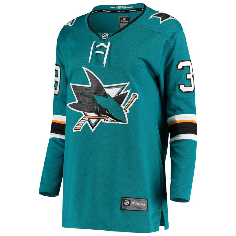 Logan Couture San Jose Sharks Fanatics Women's Breakaway Home Player Jersey - Teal - NHL