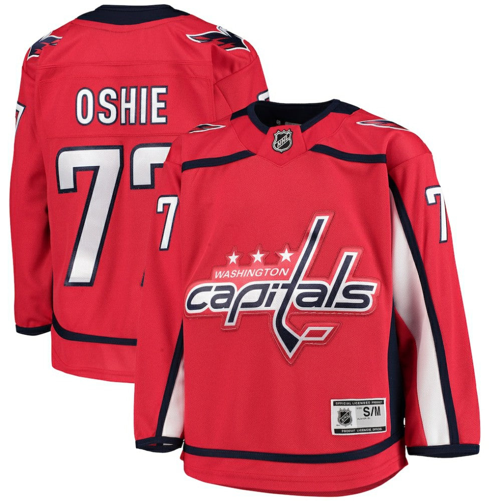 TJ Oshie Washington Capitals Youth Home Premier Jersey - Red - NHL