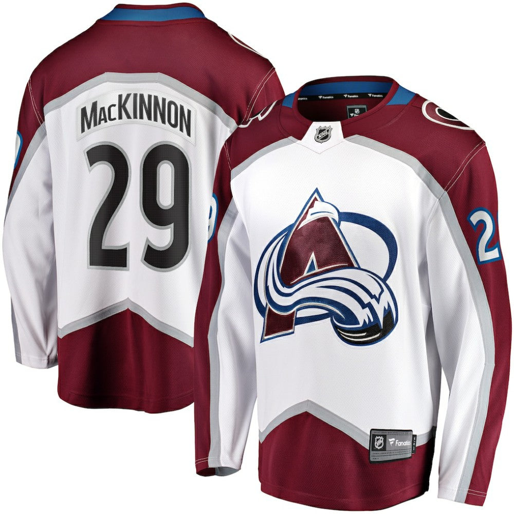 Nathan MacKinnon Colorado Avalanche Fanatics Breakaway Jersey - White - NHL