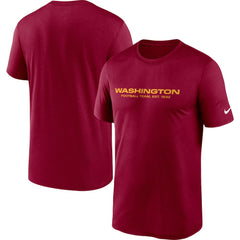 Washington Football Team Logo Essential Legend Performance T-Shirt Burgundy | Nike for Sale