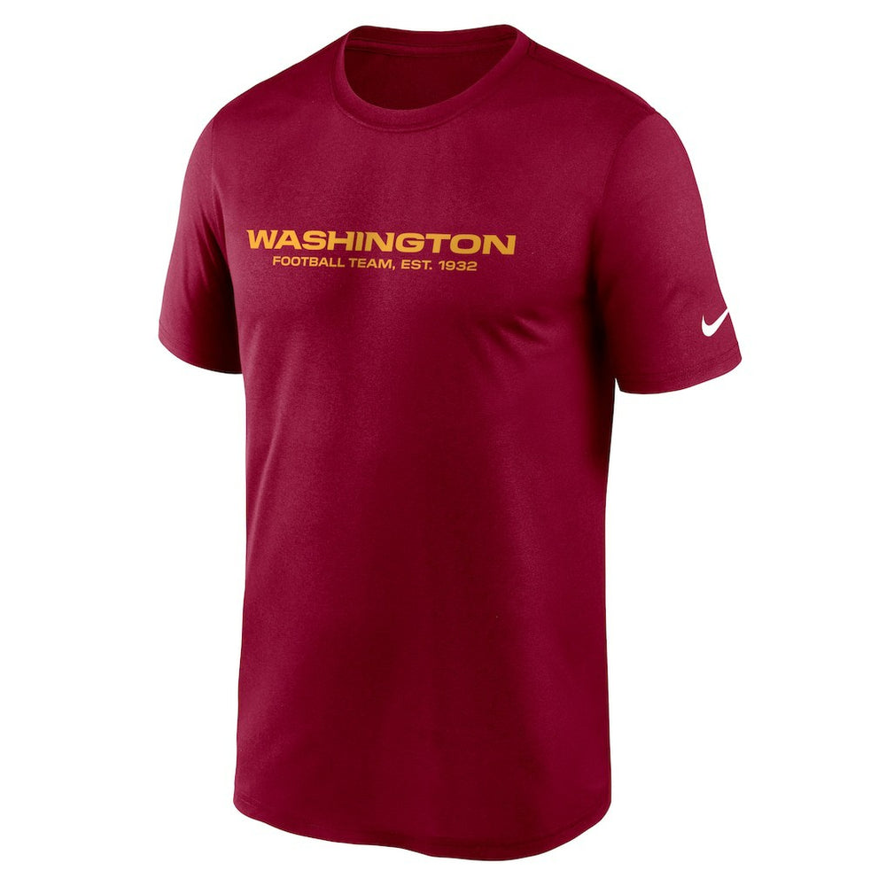 Washington Football Team Logo Essential Legend Performance T-Shirt Burgundy | Nike for Sale