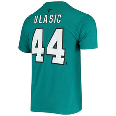 Marc-Edouard Vlasic San Jose Sharks Fanatics Player Name and Number T-Shirt - Teal - NHL