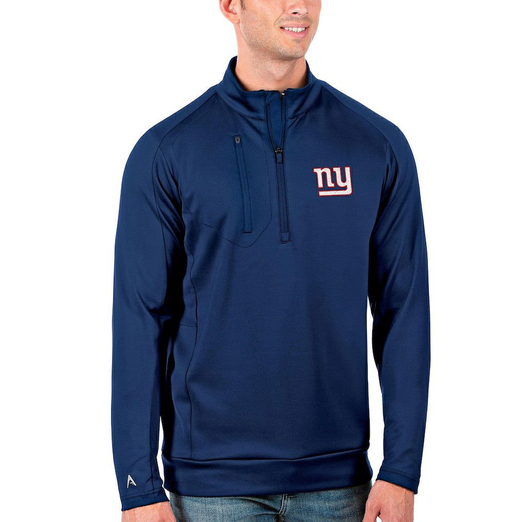 New York Giants Antigua Generation Quarter-Zip Pullover Jacket Royal | NFL