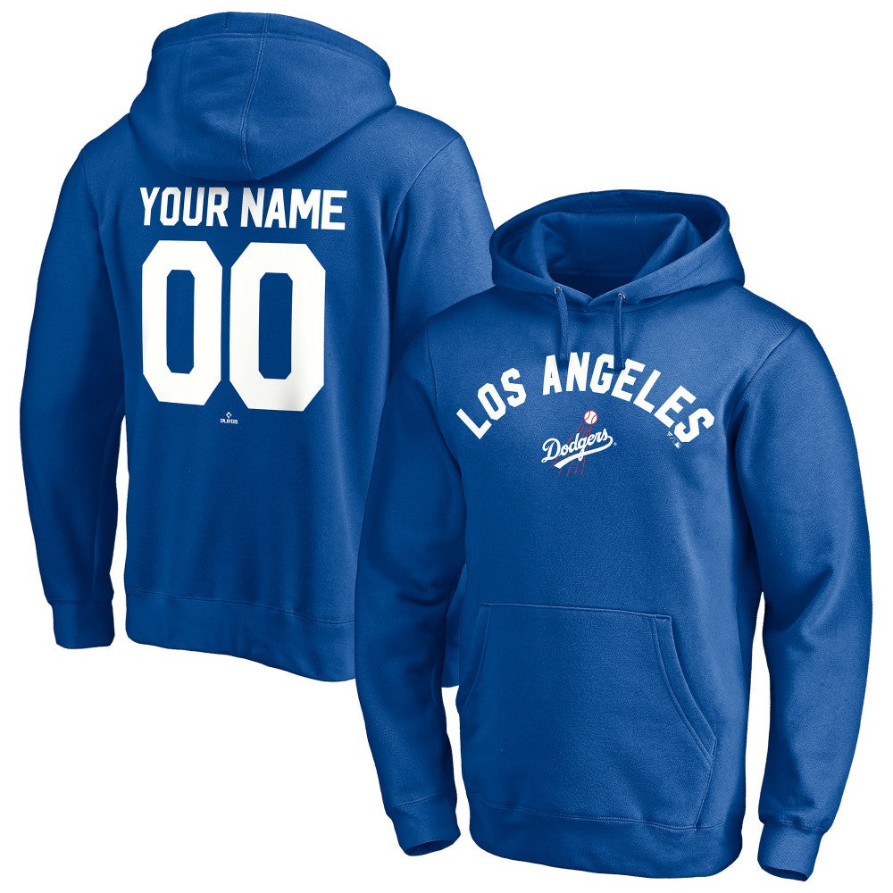 Los Angeles Dodgers Cooperstown Winning Streak Personalized Name & Number Pullover Hoodie - MLB
