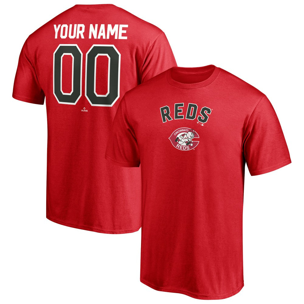 Cincinnati Reds Cooperstown Winning Streak Personalized Name & Number T-Shirt - MLB