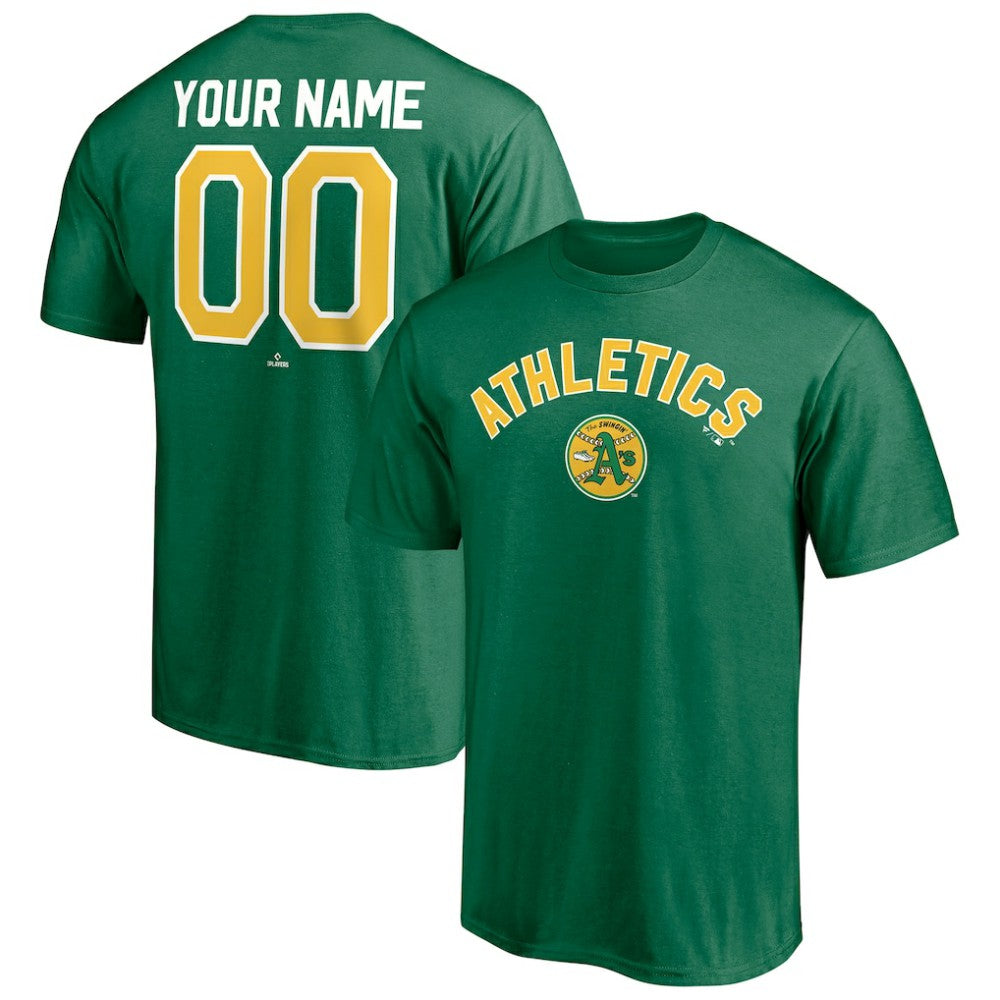 Athletics Cooperstown Winning Streak Personalized Name & Number T-Shirt - MLB