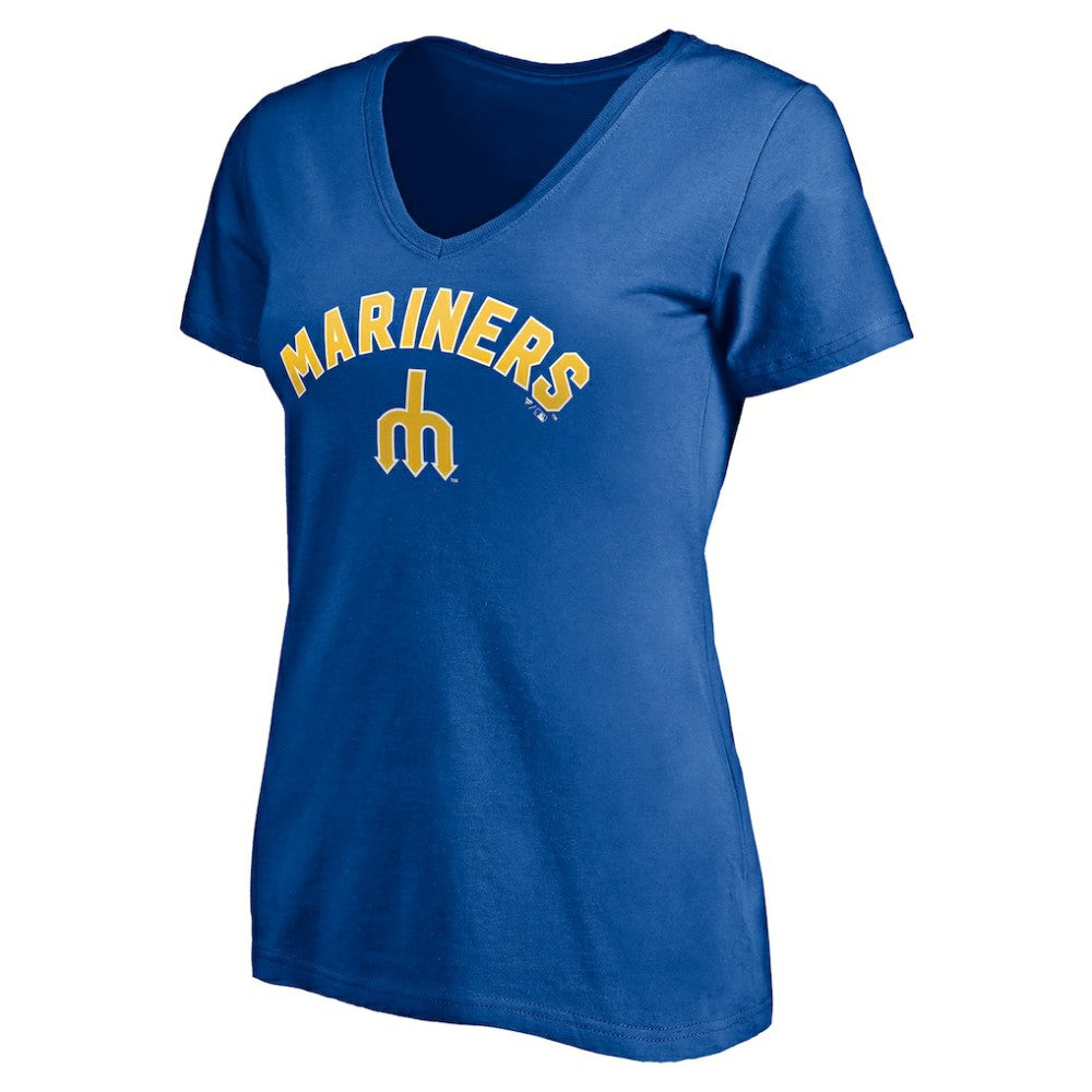 Seattle Mariners Women's Cooperstown Winning Streak Personalized Name & Number V-Neck T-Shirt - MLB