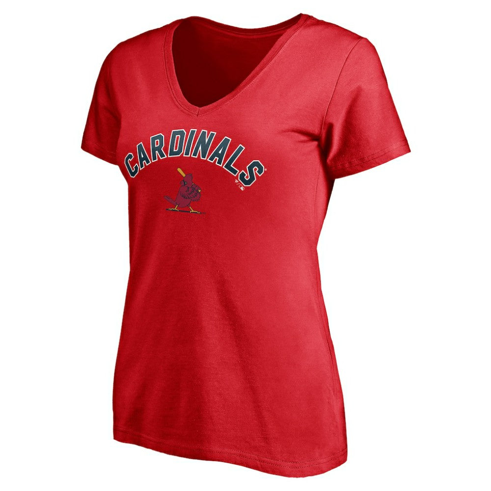 St. Louis Cardinals Women's Cooperstown Winning Streak Personalized Name & Number V-Neck T-Shirt - MLB