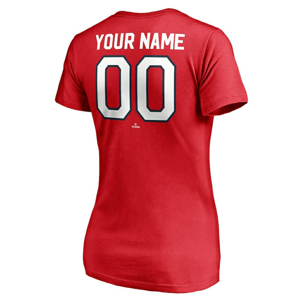 Washington Nationals Women's Cooperstown Winning Streak Personalized Name & Number V-Neck T-Shirt - MLB