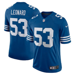 Men's Darius Leonard Royal Indianapolis Colts Alternate Vapor Limited Jersey | Nike for Sale