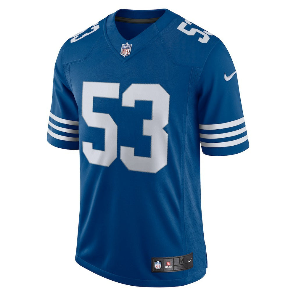 Men's Darius Leonard Royal Indianapolis Colts Alternate Vapor Limited Jersey | Nike for Sale
