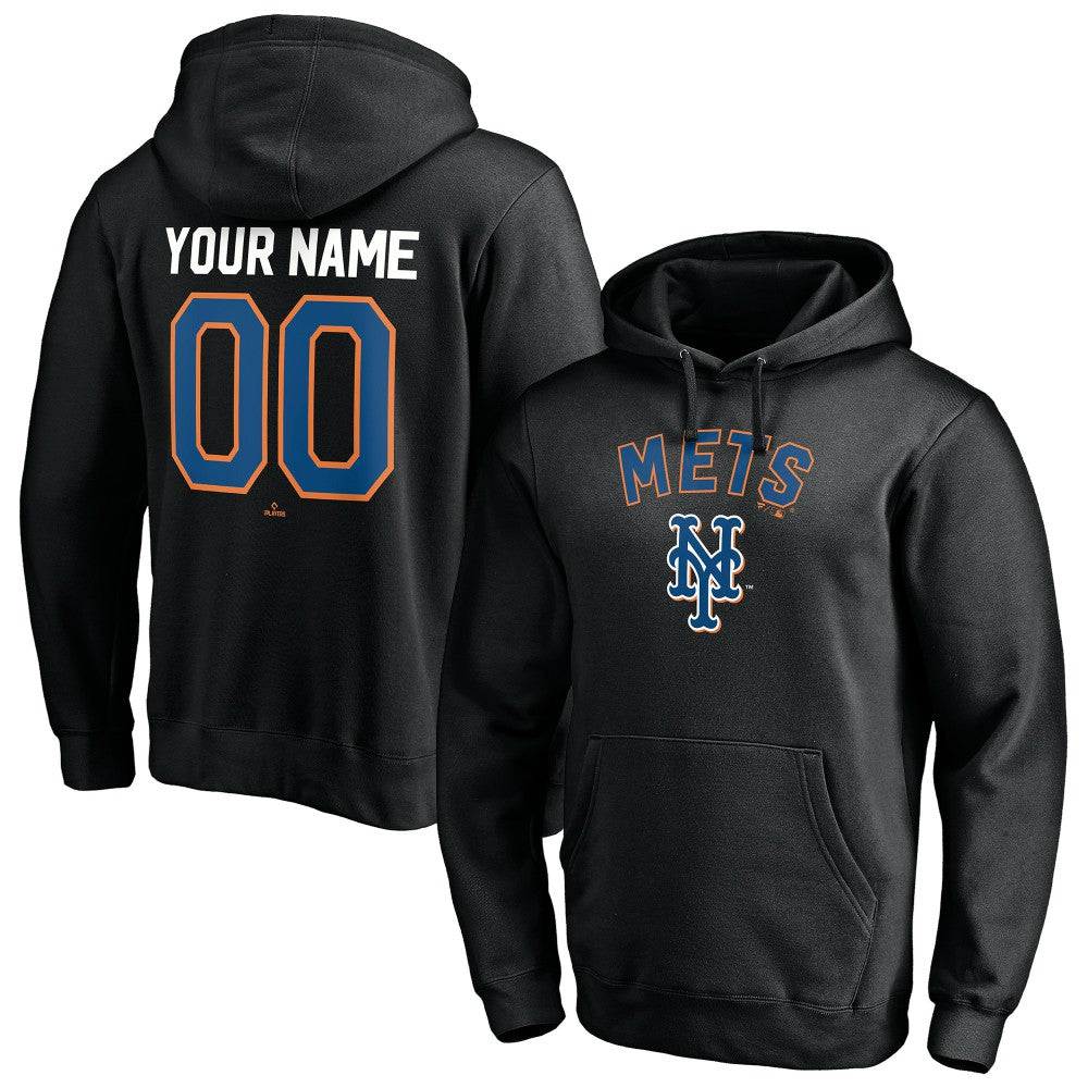 New York Mets Cooperstown Winning Streak Alternate Personalized Name & Number Pullover Hoodie - MLB