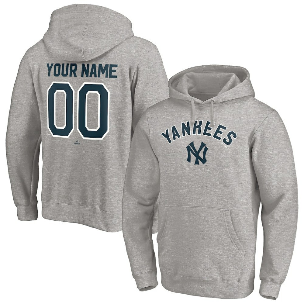 New York Yankees Cooperstown Winning Streak Alternate Personalized Name & Number Pullover Hoodie - MLB