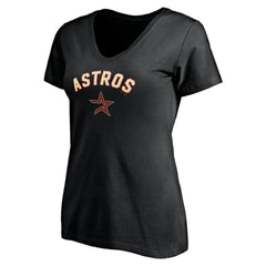 Houston Astros Women's Cooperstown Winning Streak Alternate Personalized Name & Number V-Neck T-Shirt - MLB