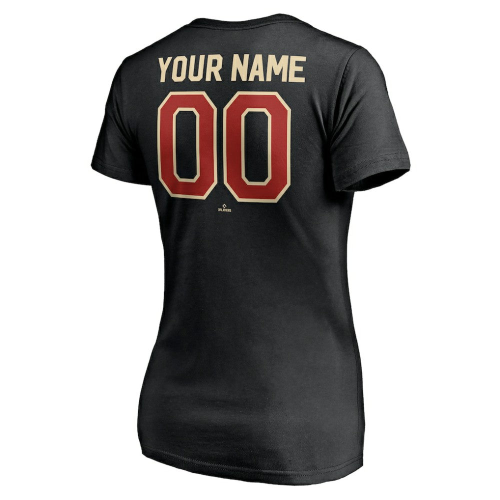 Houston Astros Women's Cooperstown Winning Streak Alternate Personalized Name & Number V-Neck T-Shirt - MLB