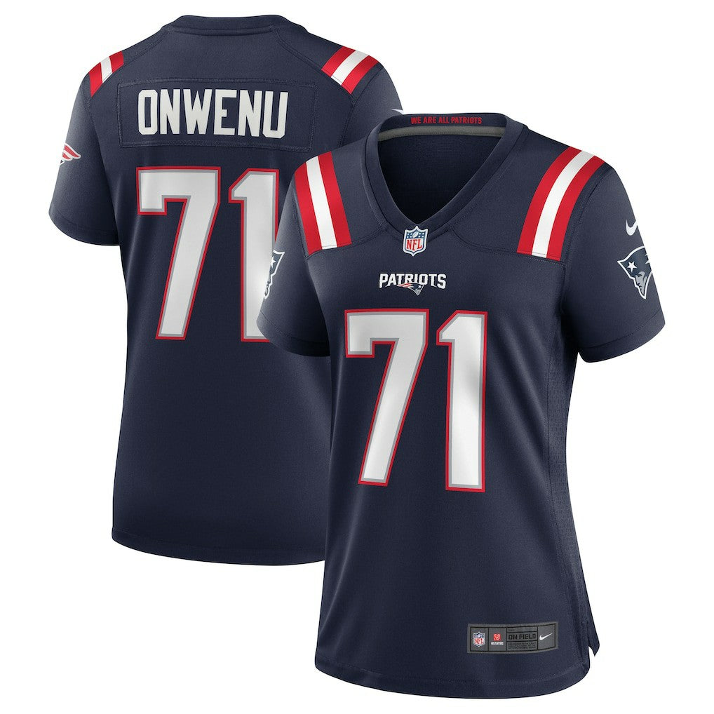 Mike Onwenu New England Patriots Women's Game Jersey Navy | Nike for Sale