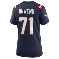 Mike Onwenu New England Patriots Women's Game Jersey Navy | Nike for Sale