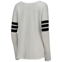 Miami Marlins Tiny Turnip Women's Jalynne Jersey Tri-Blend Long Sleeve V-Neck T-Shirt - MLB