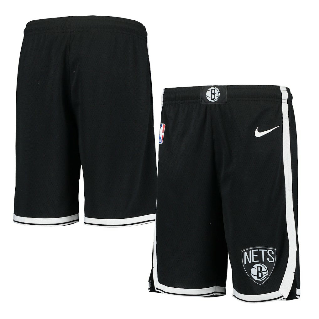 Brooklyn Nets Youth 2020/21 Swingman Performance Shorts Icon Edition Black - NBA
