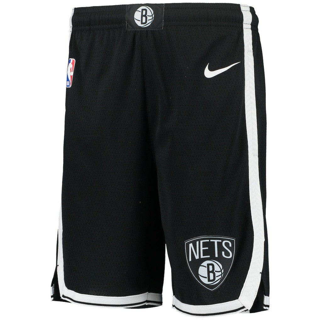 Brooklyn Nets Youth 2020/21 Swingman Performance Shorts Icon Edition Black - NBA