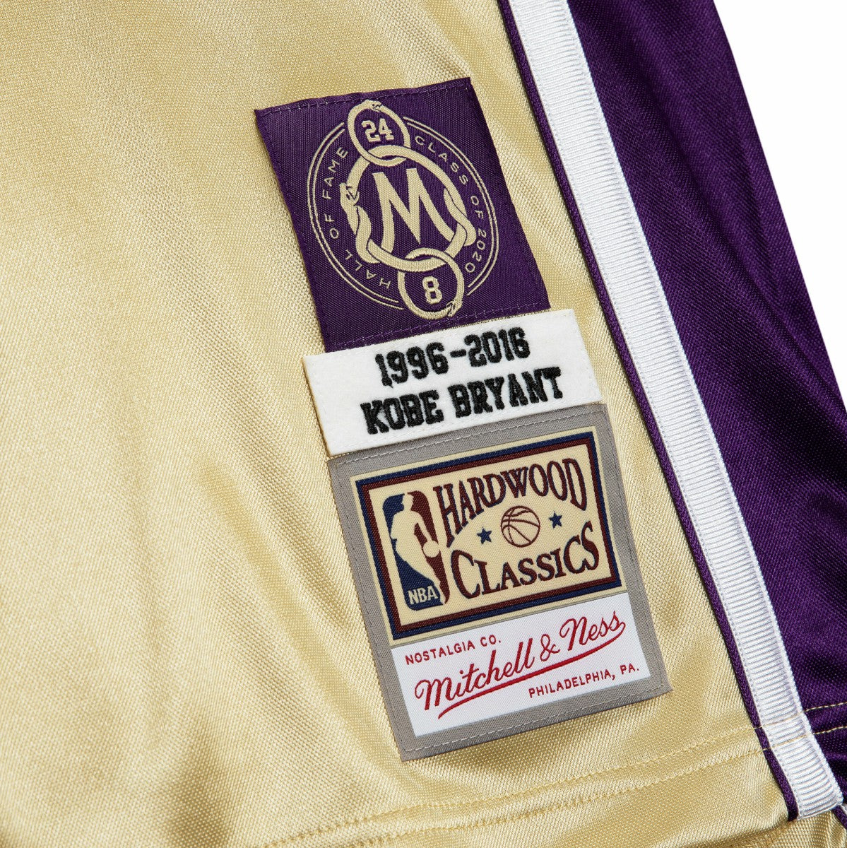 Kobe Bryant Los Angeles Lakers Hall of Fame Class of 2020 #8 Authentic Jersey Gold - NBA