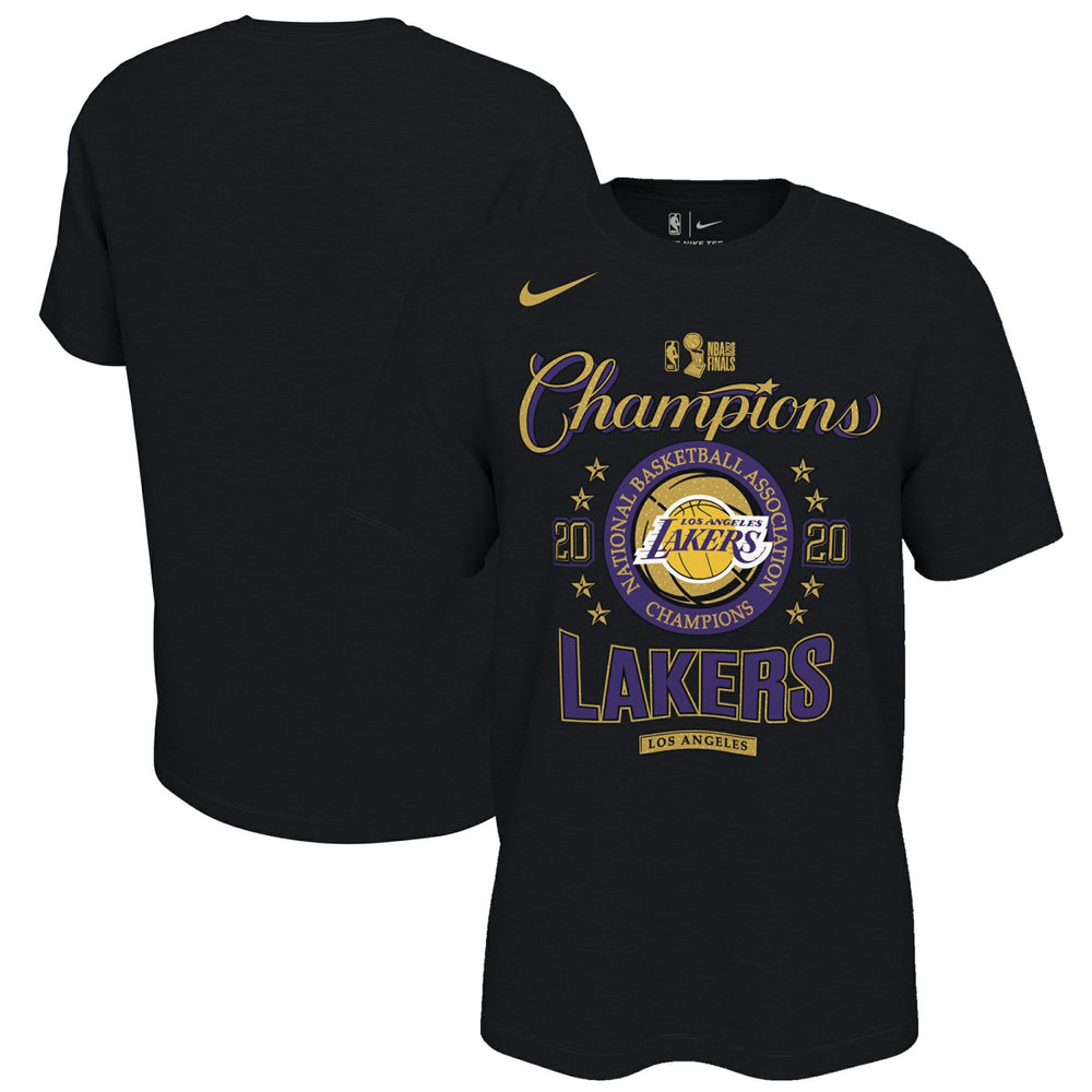 Los Angeles Lakers 2020 NBA Finals Champions Locker Room T-Shirt Black - NBA