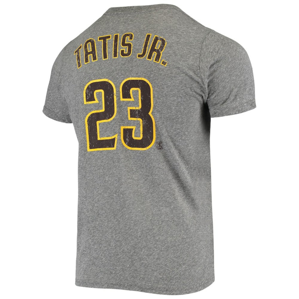 Fernando Tatis Jr. San Diego Padres Majestic Threads Name & Number Tri-Blend T-Shirt - MLB