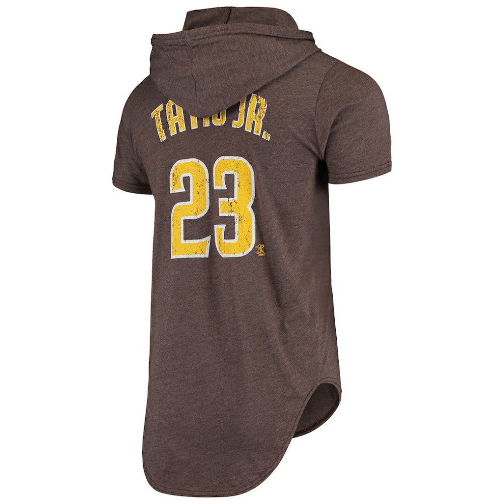 Fernando Tatis Jr. San Diego Padres Majestic Threads Softhand Player Tri-Blend Hoodie T-Shirt - MLB