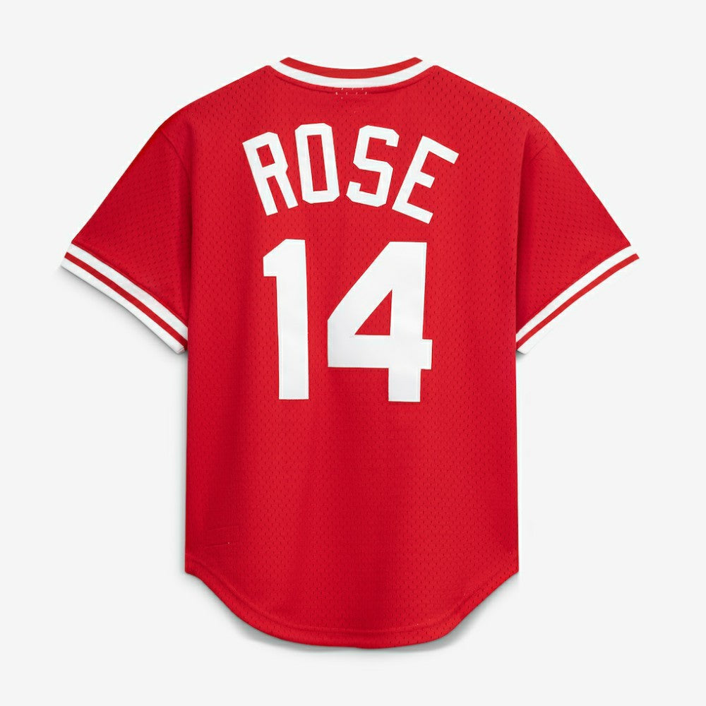 Pete Rose Cincinnati Reds Mitchell & Ness Authentic Batting Practice Jersey - MLB