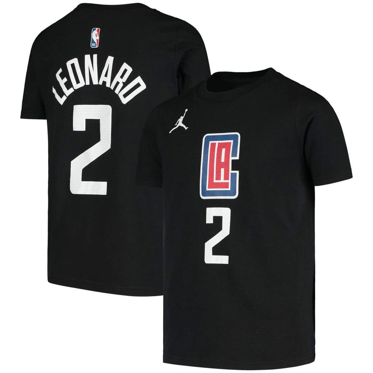 Kawhi Leonard LA Clippers Jordan Brand Youth Statement Edition Name & Number T-Shirt Black - NBA