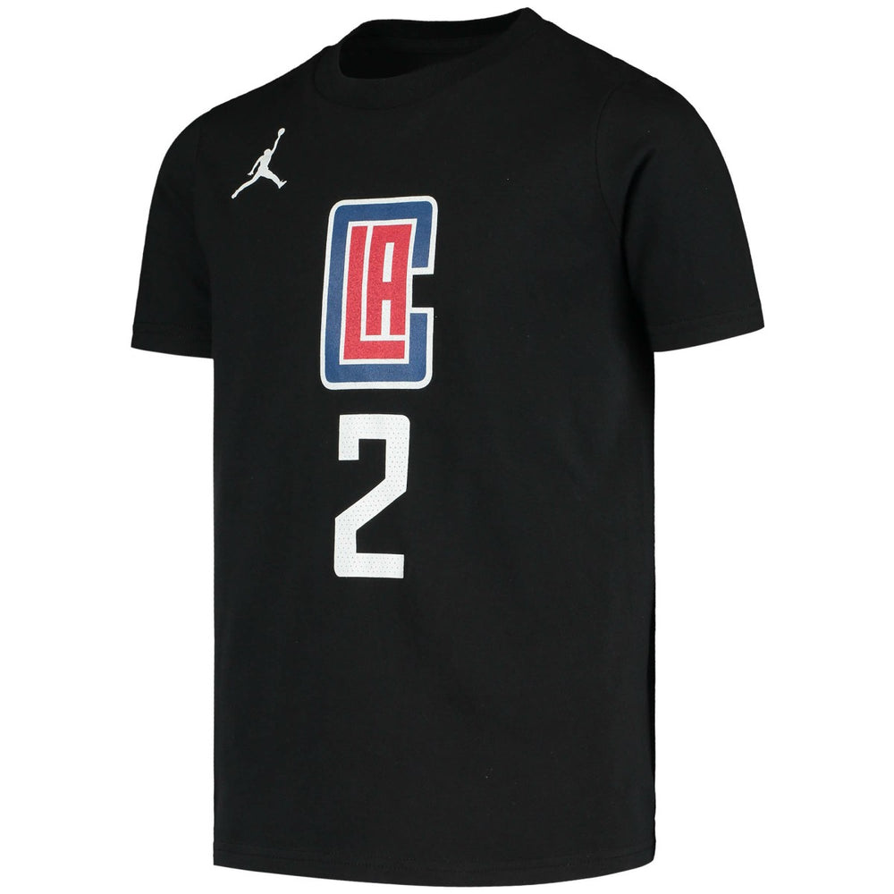 Kawhi Leonard LA Clippers Jordan Brand Youth Statement Edition Name & Number T-Shirt Black - NBA
