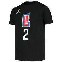 Kawhi Leonard LA Clippers Jordan Brand Youth Statement Edition Name & Number T-Shirt Black - NBA