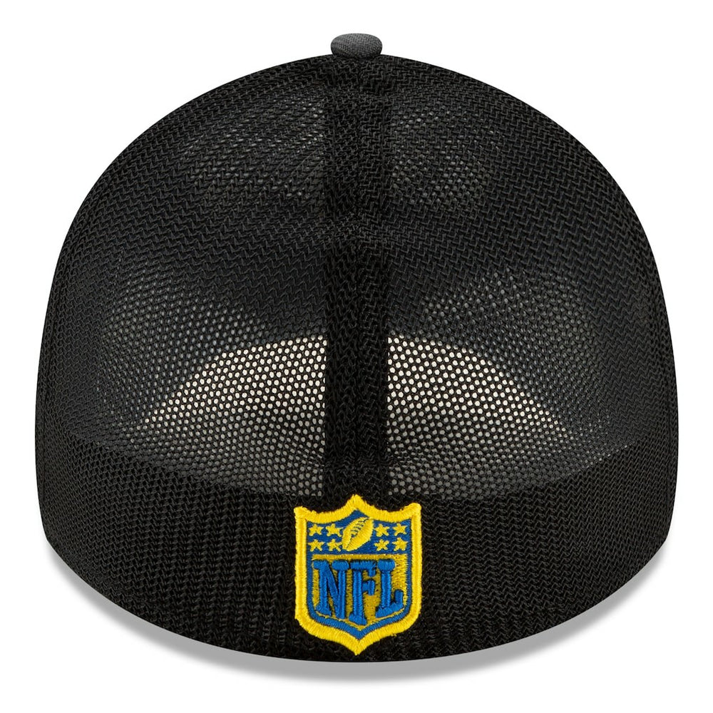 Los Angeles Rams New Era 2021 NFL Draft Trucker 39THIRTY Flex Hat Graphite/Royal | NFL