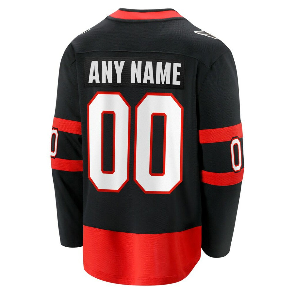 Ottawa Senators Fanatics Home Custom Breakaway Jersey - Black - NHL