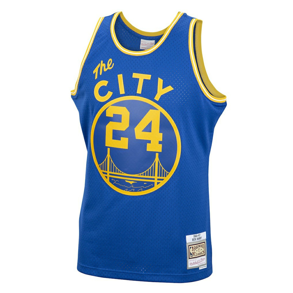 Rick Barry Golden State Warriors 1966/67 Hardwood Classics Swingman Jersey Royal - NBA