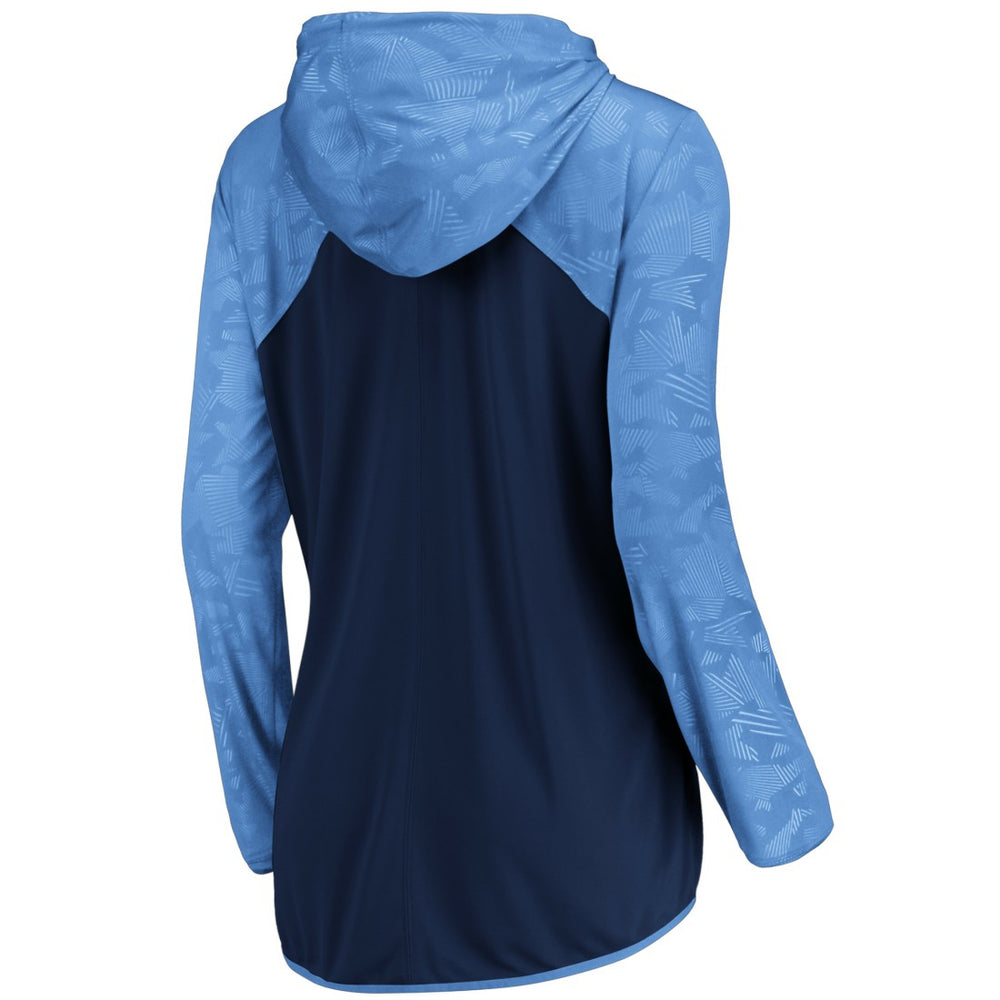Tennessee Titans Women's Forever Fan Full-Zip Hoodie Navy/Light Blue | Fanatics
