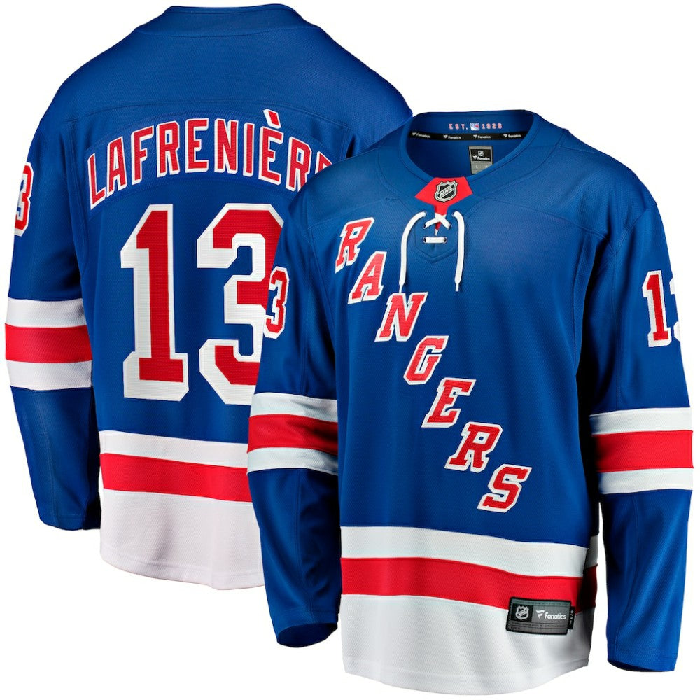 Alexis Lafreniere New York Rangers Fanatics Home Breakaway Jersey - Blue - NHL