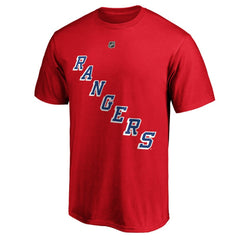 Alexis Lafrenière New York Rangers Fanatics Authentic Stack Name & Number T-Shirt - Red - NHL
