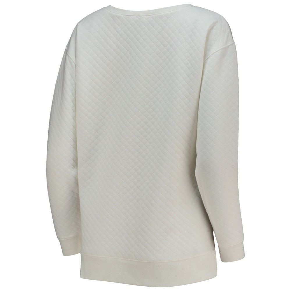 Miami Marlins Concepts Sport Women's Quilted Pullover Sweatshirt - MLB