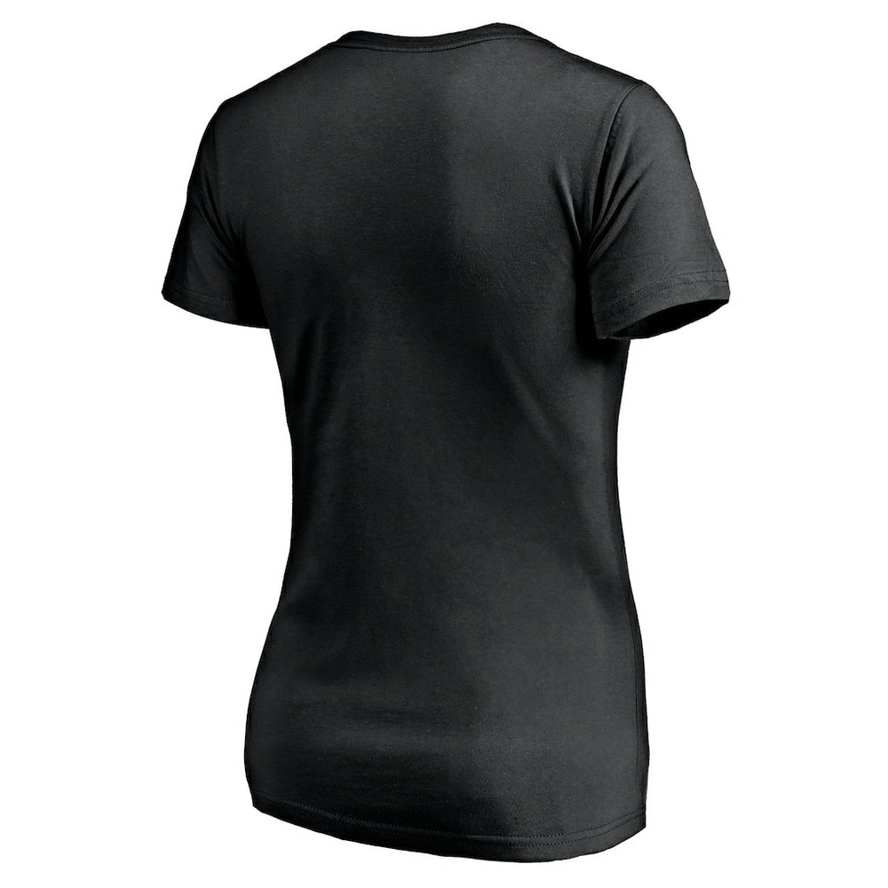 T.J. Watt Pittsburgh Steelers Women's Checkdown V-Neck T-Shirt Black | NFL