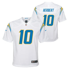 Justin Herbert Los Angeles Chargers Youth Game Jersey White | Nike for Sale