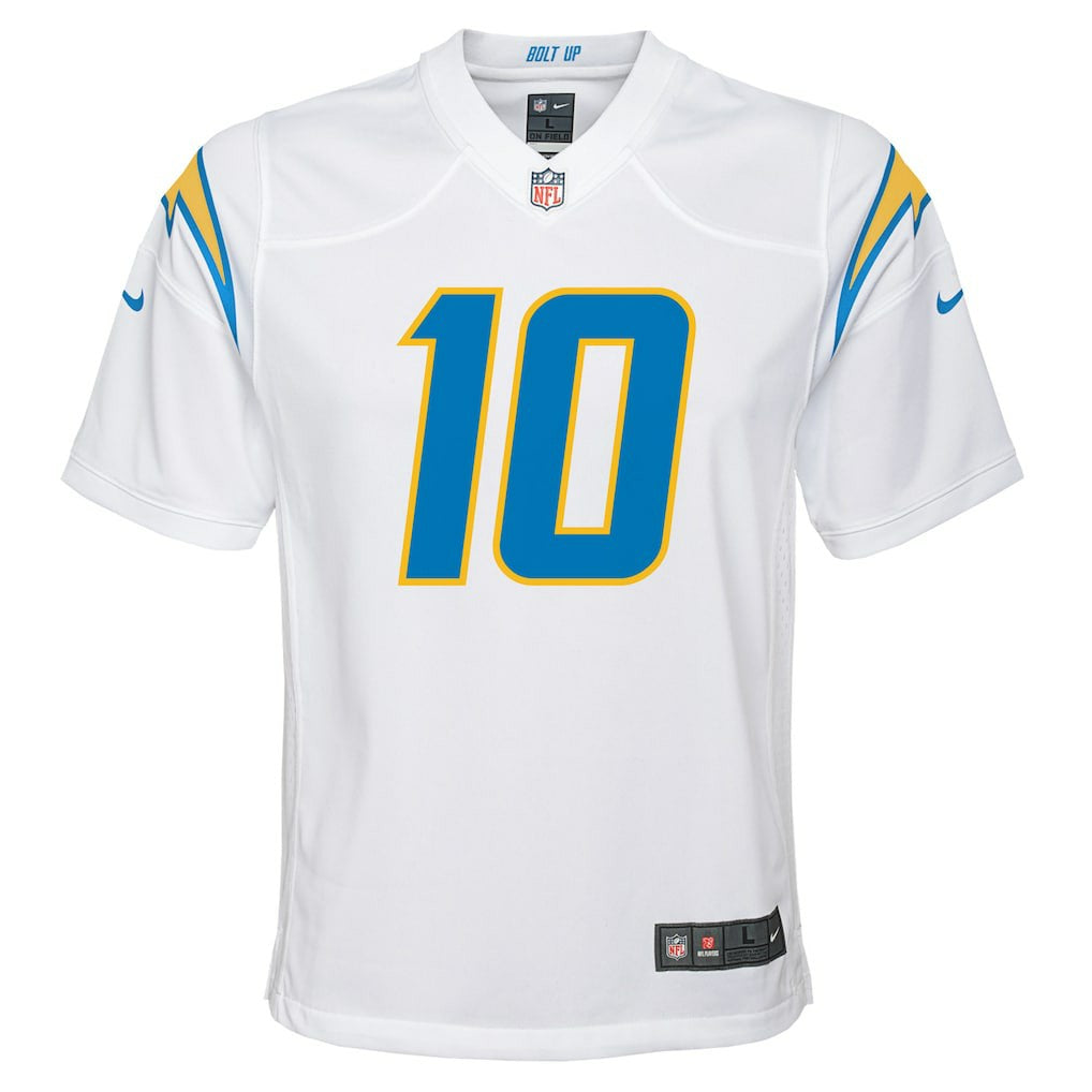 Justin Herbert Los Angeles Chargers Youth Game Jersey White | Nike for Sale