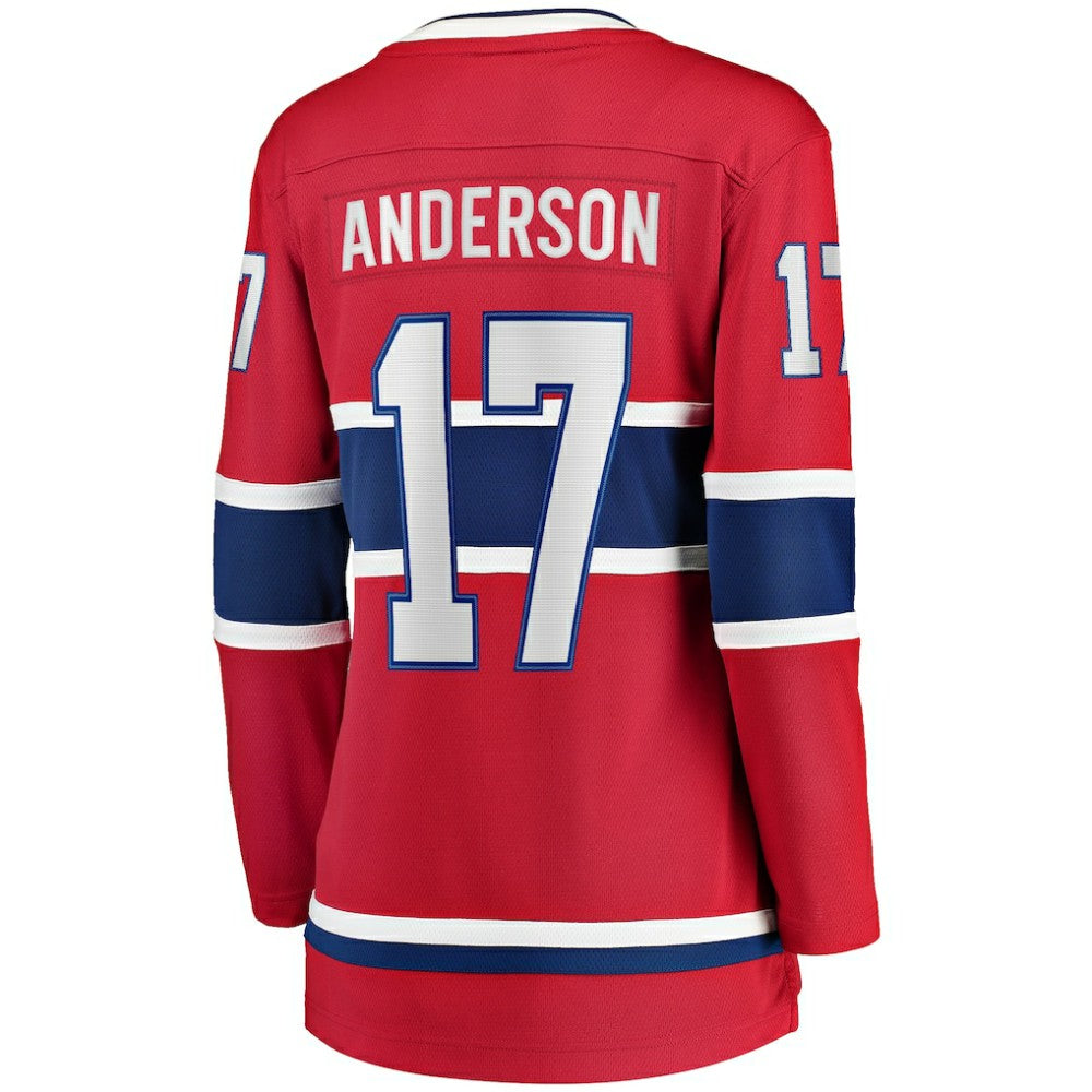 Josh Anderson Montreal Canadiens Fanatics Women's Breakaway Player Jersey - Red - NHL