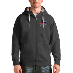 Buffalo Bills Antigua Victory Full-Zip Hoodie Charcoal | NFL