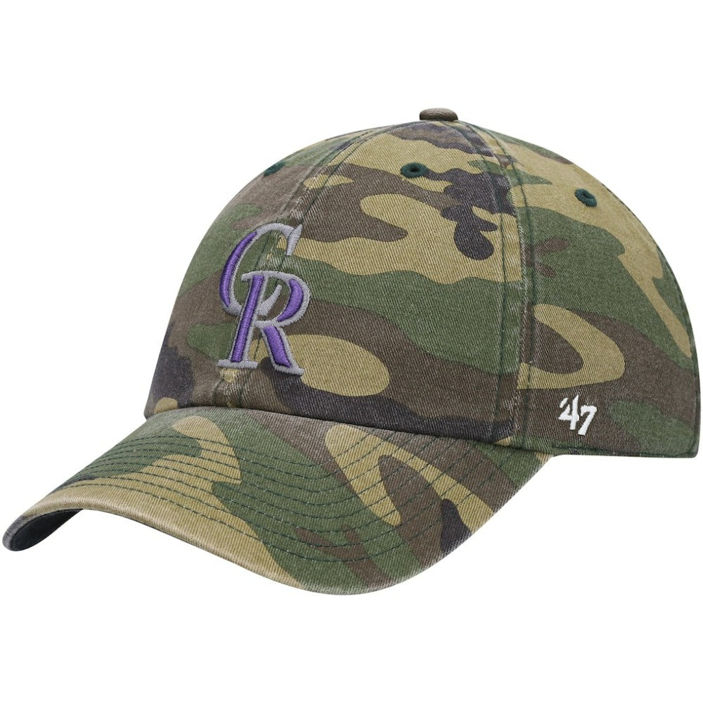 Colorado Rockies '47 Team Clean Up Adjustable Hat - MLB