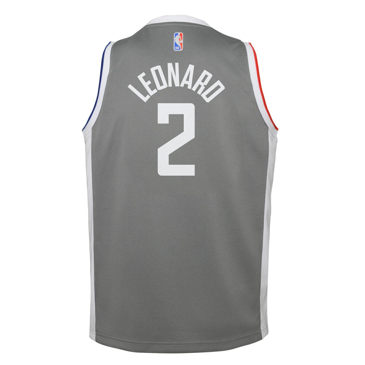 Kawhi Leonard LA Clippers Youth 2020/21 Swingman Player Jersey Gray Earned Edition - NBA