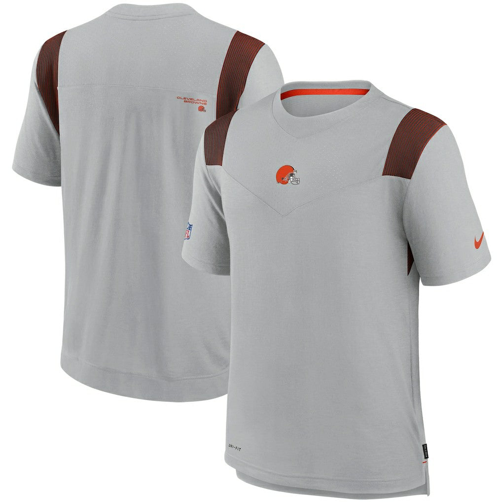 Cleveland Browns Sideline Player UV Performance T-Shirt Gray | Nike for Sale