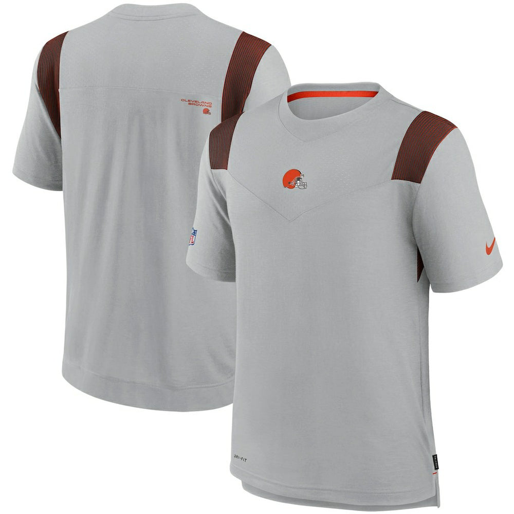 Cleveland Browns Sideline Player UV Performance T-Shirt Gray | Nike for Sale