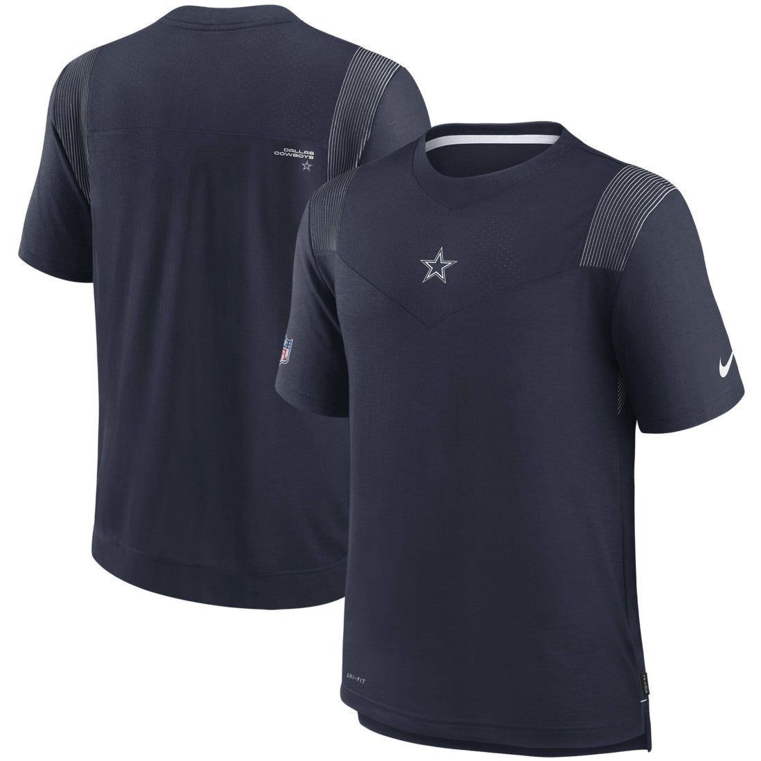 Dallas Cowboys Sideline Player UV Performance T-Shirt Navy | Nike for Sale